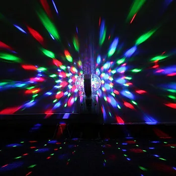 Minge Disco Lumini Lumina de Noapte 6W Rotativ LED Multicolor Cristal Strobe Bec Etapă Lampa Pentru Ziua de nastere Bar Petrecere de Anul Nou Decor