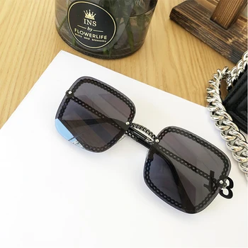 Moda Negru Gradient de ochelari de Soare Patrati Doamnelor 2020 Brand de Lux de Designer Limpede Transparent Ochelari de Soare de sex Feminin lunetă soleil