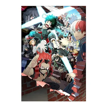 Neînrămate Japonia Anime Boku No Hero Academia Panza Pictura, Postere, Printuri Cuadros De Arta De Perete De Imagine Pentru Camera De Zi De Decorare