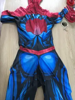 Noul Spider Costum de Imprimare 3D Final Bagley Cosplay Costum de Spandex Spidey Organismului