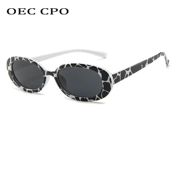 OEC CPO Mici, Ovale ochelari de Soare Femei Vintage Vintage Rotund ochelari de Soare Barbati Femei Brand Designer la Modă Ochelari de soare UV400 O647