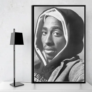 P119 Tupac Shakur 2PAC Haiduc Muzica Rap, Rapper-ul Star Hip-Hop Arta Pictura pe Pânză de Mătase Poster de Perete Decor Acasă