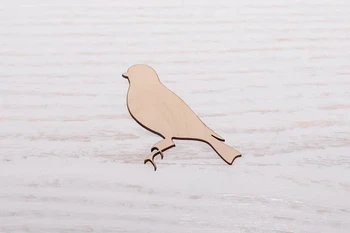 Pasăre de lemn placaj Tăiat cu Laser de Tăiere de dimensiuni lemn forma decupaj, placaj figura Ornamente Ambarcațiunile de Decorare Decoupage Nevopsite