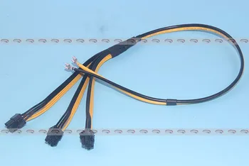 PCI-E PCI Express 3-Port 6pini de sex Masculin Adaptor Cablu de Alimentare GPU Splitter Wirefor BTC Miner DIY