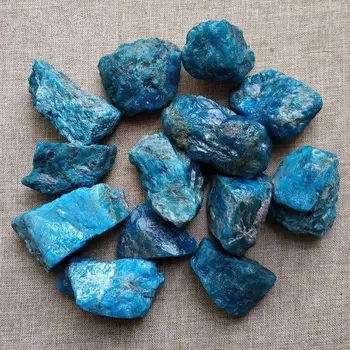 Prime naturale Apatit Albastru Dur Pietre de Cristal pietriș Minerale și Pietre Aspre de Piatră prețioasă Specimen