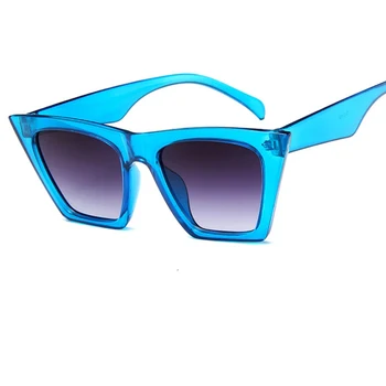 Pătrat Flat top ochelari de soare negri Femeie 2019 brand de Moda de lux, Supradimensionate, ochelari de soare femei Retro Gradient Nuante UV400 Oculos