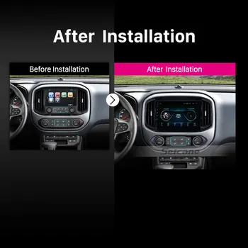 Seicane OEM 2DIN GPS, Autoradio HD Touchscreen de 9 inch Android 9.0 Radio Auto pentru chevrolet Chevrolet Colorado 2016 2017 Carplay
