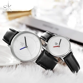 Shengke Brand Cuarț Ceas Iubitorii De Ceas Pereche Bărbați Femei Femei Cupluri Impermeabil Cuarț Ceasuri Set Ceasuri De Mana Femininos