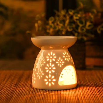 Stil European Mini Ceramice Aroma De Ulei Esential De Lampa Cioplire Lumânare Cuptor De Ulei Esențial Cuptor Tămâie Arzătoare De Decor Acasă