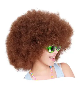 Super-Mare Unisex Stil Hippie Afro-Peruca pentru Costumul de Halloween Petrecere Disco