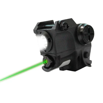 Tactic Armă Compact cu Lumina Roșie, Verde Laser Airsoft Pistol Militar de Vânătoare Lanterna Pentru autoaparare Glock Laser