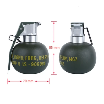 Tactic Grenade false BB Titularul Container de Depozitare M67 Frag Gren Model de Plastic Militare Airsoft Accesorii de Fotografiere