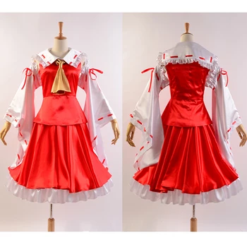 Touhou Proiect Reimu Hakurei Cosplay Costum De Flandre Scarlet Cosplay Dress Set Complet Personalizat