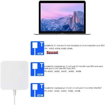 UE Plug Laptop Incarcator pentru Macbook Pro Air Adapter mag 1 mag 2 45W 60W 85W A1278 A1286 A1465 A1466 A1425 A1502 A1398 Cablu USB-C