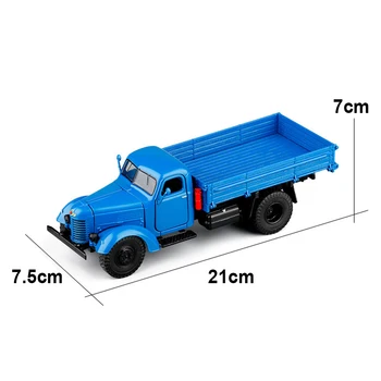 1/32 Stil Retro turnat sub presiune Camion Transportor de Vehicule Alunecare LED-uri Auto de Muzică Model de Jucărie pentru Copii