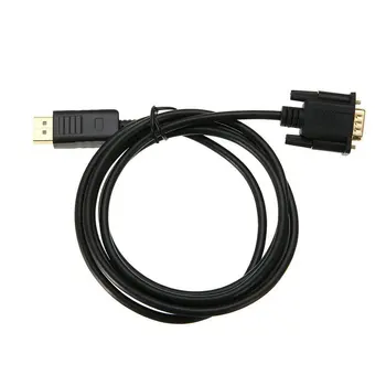 1,8 M Profesională DP la HDMI compatibil VGA DVI Adaptor Displayport Cablu Convertor Adaptor Cablu 4K UHD pentru HDTV, PC