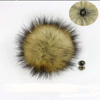 10 buc/Lot Multicolor False Hairball Pălărie Minge Pom Pom Manual DIY Artificiale Fox Minge Ridicata PomPom Cu Catarama