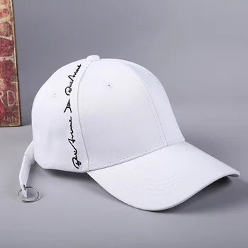2019 Noul Model Coreean Partea Broderie Scrisoare Șapcă De Baseball Originalitate Fondul Bandă Lungă Hoop Cupola De Baseball Capac Tide