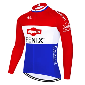 2020 echipa alpecin fenix ciclism tricou bărbați vară iarnă lungă maneca tricou de biciclete mountain bike Respirabil maillot largo ciclismo