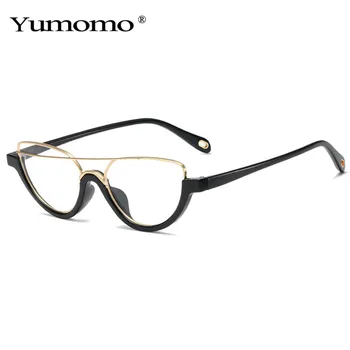 2020 Moda Ochi de Pisică ochelari de Soare Femei Bărbați Vintage Unic Semi-Metal Ochelari de Clar Gradient Doamnelor Ochelari de Soare Nuante UV400