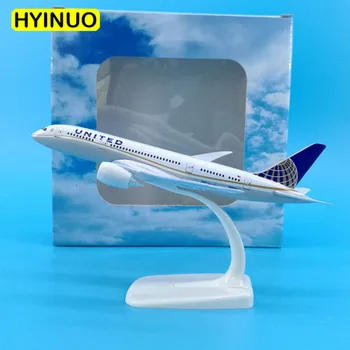 20cm 1/400 colectie B787, United airlines avion jucarii model de aeronave plastic turnat sub presiune din aliaj de avion cadouri pentru copii