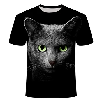 Animal print pentru bărbați T-shirt pentru bărbați topuri de vara casual distractiv 3DT tricouri barbati O-neck shirt plus dimensiune streetwear