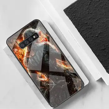Assassins Creed Joc negru Moale Caz Telefon din Sticla Temperata Pentru Samsung S20 Plus S7 S8 S9 S10 Plus Nota 8 9 10 Plus