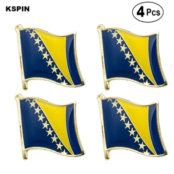 Bosnia Flag Pin Pin Rever Insigna Brosa Icoane 4buc