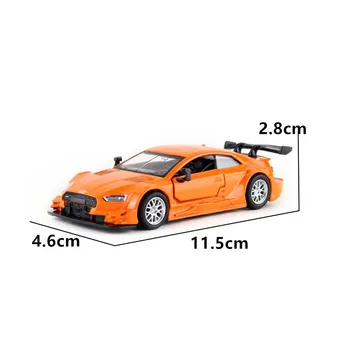 CAIPO 1:43 Audi RS5 DTM Aliaj pull-spate vehicul model de turnat sub presiune, Metal Model de Masina Pentru Boy Toy Colectia Prieten Copiii Cadou
