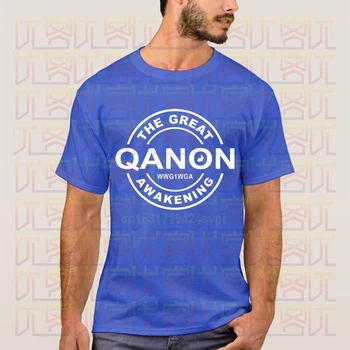 Cele mai noi 2020 Vara La Mare Qanon Wwg1wga Trezire Logo Cotton Crewneck Populare Tricou Homme Topuri Teuri S-4XL
