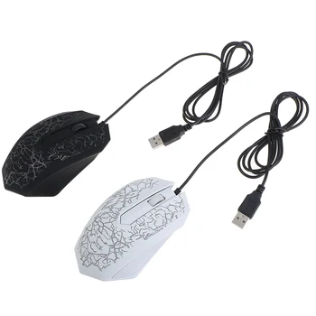 Cu fir Mouse de Gaming 3200DPI LED Optic 3 Butoane 3D USB Pro Gamer Soareci de Calculator Pentru PC Reglabil USB Cablu Computer Mouse-ul