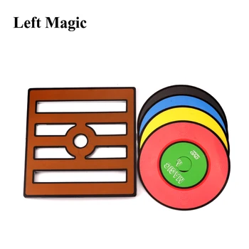 Culoare Schimbare Cd-uri / Dispariție CD Trucuri de Magie (Nu Includ Mătase) DISC Clip Etapă Recuzită Magie Mentalism Iluzie Pusti G8045
