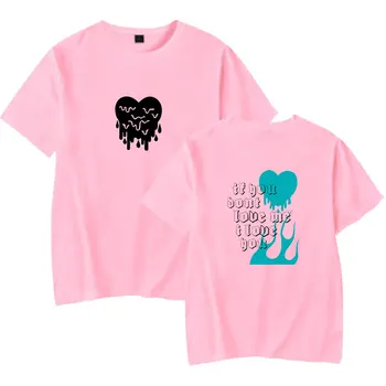 Cupluri Tricou AVANI 'DACĂ NU MĂ IUBESC pentru T-Shirt Gregg&Chase Hudson Tee Vara Maneca Scurta Unisex Dragoste Inima Print T Shirt