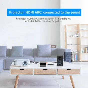 CV124 Adaptor de Operare Ușor Portabil USB Compatibil HDMI ARC Stereo Accesorii de Transfer Pentru Smart TV Difuzor Audio Converter