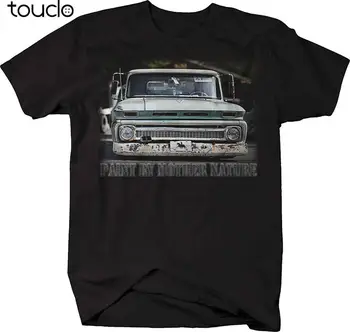 De vânzare la cald Vopsea de Moda de Mama Natura Chevrolet C10 Camionul Patina Redus tricou tricou