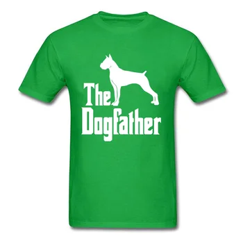 Dogfather Tata tricouri Nașul Puggy Câine Corgi Contur Tricouri Ziua Mamei Topuri de Bumbac Tricou Barbati Tricou Normal