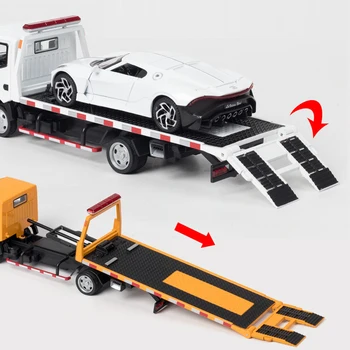 HOBEKARS 1:32 Aliaj Metalic Model de Masina Diecasts & Vehicule de Jucărie de Simulare Camion Remorcă de Sunet Și Lumină Trage Înapoi Pentru Copii Cadouri