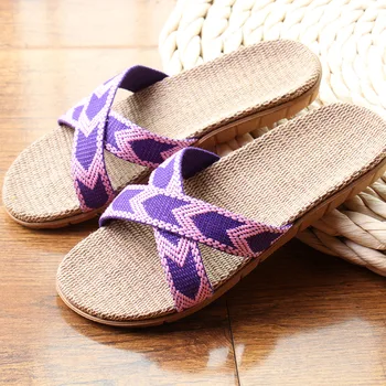 Hot Nou Vara Femei Lenjerie De Papuci De Calitate Marca Panglică Non-Alunecare De Interior In Slide-Uri Acasă Sandale Doamna Etnice Pantofi De Plaja