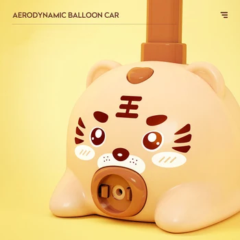 Inerție Putere Balon Jucărie Mașină de Puzzle Distractiv de Învățământ Desene animate Porc Aer Putere Balon Mașină de Știință Experimen Jucărie pentru Copii Cadouri