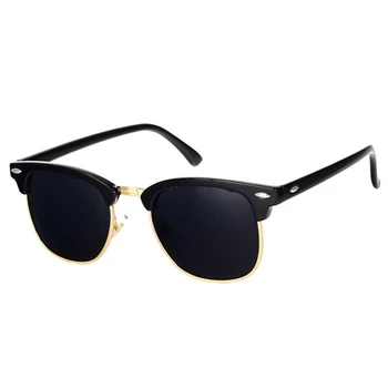 Jumătate Metal Clasic de Epocă ochelari de Soare Barbati Femei de Brand Designer de Ochelari Oglindă Ochelari de Soare Ochelari de Gafas Oculos De Sol UV400