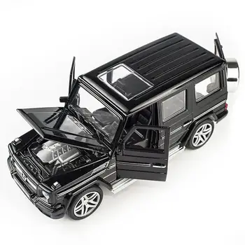 Mercedes-Benz aliaj trage înapoi 1:32 model model de masina jucărie de sunet și lumină trage înapoi mașină de jucărie pentru G65 AMG SUV băiat jucărie copil cadou