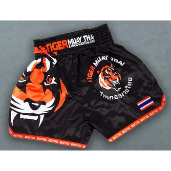 MMA Tiger Muay Thai box meci de box Sanda formare respirabil pantaloni muay thai îmbrăcăminte lupta pantaloni scurți pantaloni scurți de box box mma