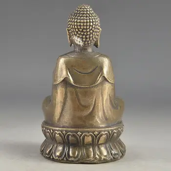 Mână Ciocanul Binecuvânteze Colectie Chineză Alama Veche Amuleta Statuie A Lui Buddha