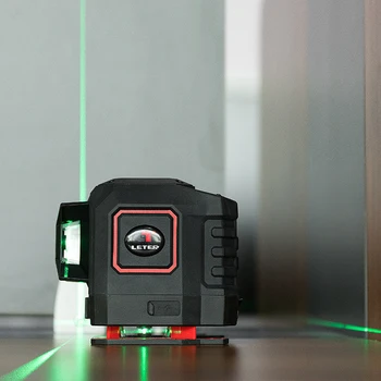 NOI leter 360° 3D 12 Linia Verde Nivel cu Laser Orizontale, Verticale Măsură