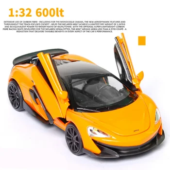 Nou 1:32 McLaren 600LT Aliaj Model de Masina Diecasts & Vehicule de Jucărie Mașini de Jucărie Jucării Educative Pentru Copii Cadouri pentru un Băiat Jucărie