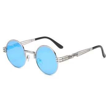 Noua Moda ochelari de Soare Femei Fara rama Marginea Tăiată Rotund ochelari de Soare Europene și Americane de Moda Tendință de Călătorie în aer liber Ochelari F