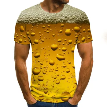 Noua moda T-shirt 3D t-shirt pentru bărbați vrac strada tricou bărbați ' s cămașă Frunze imprimate tricou camisa masculina
