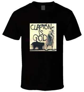 O-Gât ERIC CLAPTON - Clapton Este Tricou Dimensiune 2020 din Bumbac Tricou Print Mens Vara Plus Dimensiune T Dumnezeu Negri S-3XL Top Tee