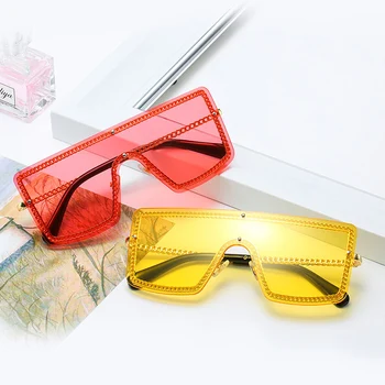 OEC CPO Doamnelor Moda fără ramă de ochelari de Soare 2019 Designer de Brand Una bucata Ochelari de Soare Pentru Femei Barbati Trendy Ochelari de Oculos O253