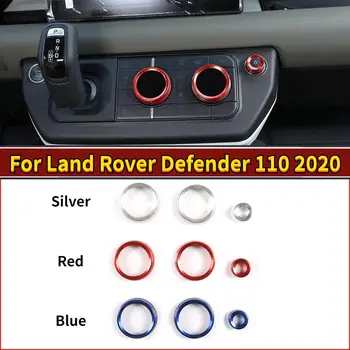 Pentru Land Rover Defender 110 130 2020 styling Auto din aliaj de Aluminiu Volum și Aer Condiționat Butoane inel Accesorii Auto